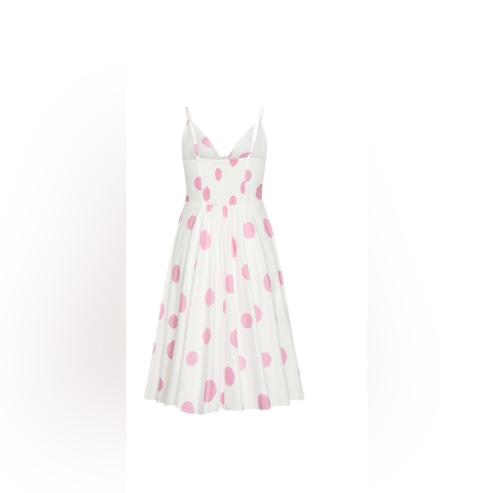 NWOT CITY CHIC Holly Spot Pink Polka Dot Dress - Picture 2 of 15